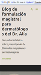 Mobile Screenshot of formulacionmagistralparadermatologos.blogspot.com