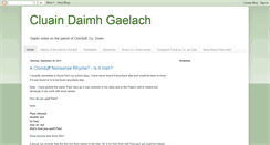 Desktop Screenshot of cluaindaimh.blogspot.com