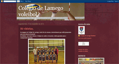 Desktop Screenshot of colegiolamegovoleibol.blogspot.com