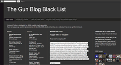 Desktop Screenshot of gunblogblacklist.blogspot.com