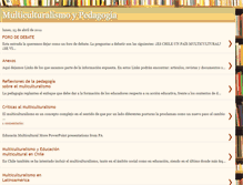 Tablet Screenshot of multiculturalismoypedagogia.blogspot.com