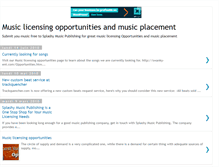 Tablet Screenshot of musiclicensingopportunities.blogspot.com