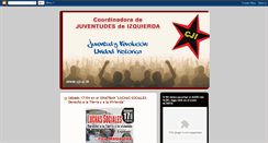 Desktop Screenshot of juventudesdeizquierda-peru.blogspot.com