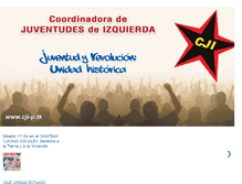 Tablet Screenshot of juventudesdeizquierda-peru.blogspot.com