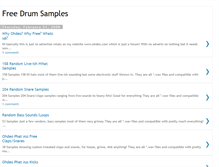 Tablet Screenshot of freedrumsamples.blogspot.com