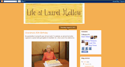 Desktop Screenshot of lifeatlaurelhollow.blogspot.com