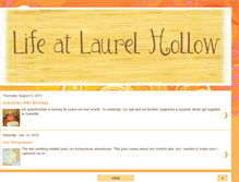 Tablet Screenshot of lifeatlaurelhollow.blogspot.com