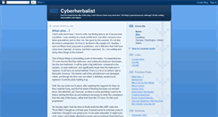 Desktop Screenshot of cyberherbalist.blogspot.com