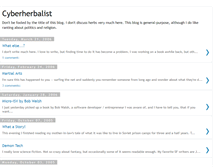 Tablet Screenshot of cyberherbalist.blogspot.com