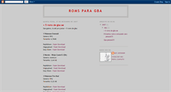 Desktop Screenshot of gbaromsblog.blogspot.com