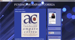 Desktop Screenshot of fundacionamparocorrea.blogspot.com