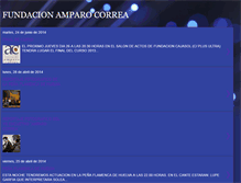 Tablet Screenshot of fundacionamparocorrea.blogspot.com