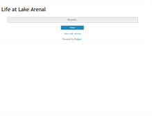 Tablet Screenshot of lakearenallife.blogspot.com