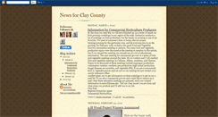 Desktop Screenshot of newsforclaycounty.blogspot.com