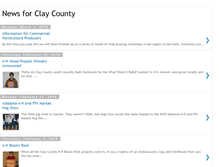 Tablet Screenshot of newsforclaycounty.blogspot.com