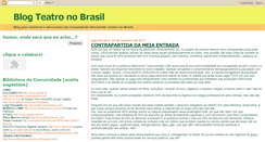 Desktop Screenshot of blogteatronobrasil.blogspot.com