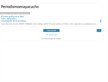 Tablet Screenshot of periodismoayacuchano.blogspot.com
