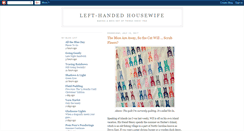Desktop Screenshot of lefthandedhousewife.blogspot.com