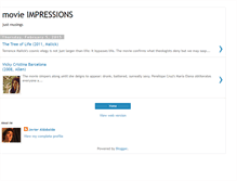 Tablet Screenshot of movieimpressions.blogspot.com