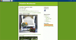 Desktop Screenshot of primitivewoodworking.blogspot.com
