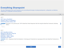 Tablet Screenshot of everythingsharepoint.blogspot.com