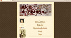 Desktop Screenshot of mexicoensuhistoria.blogspot.com