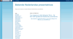 Desktop Screenshot of bekendenederlandsepresentatrices.blogspot.com