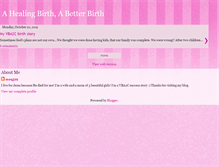 Tablet Screenshot of ahealingbirth.blogspot.com