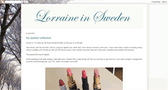 Desktop Screenshot of lorraineinsweden.blogspot.com