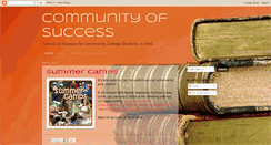 Desktop Screenshot of communityofsuccess.blogspot.com