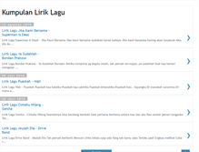 Tablet Screenshot of gudang-lirik.blogspot.com