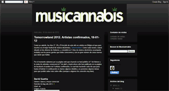 Desktop Screenshot of musicannabis.blogspot.com