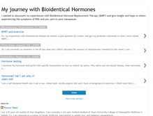 Tablet Screenshot of bioidenticalhormones.blogspot.com