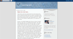 Desktop Screenshot of learningland.blogspot.com