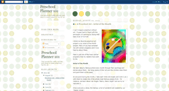 Desktop Screenshot of preschoolplanner101.blogspot.com