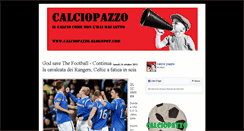 Desktop Screenshot of calciopazzo.blogspot.com