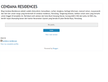 Tablet Screenshot of cendanaresidences.blogspot.com
