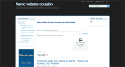 Desktop Screenshot of maroc-voiture-occasion.blogspot.com