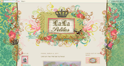 Desktop Screenshot of lalapetites.blogspot.com