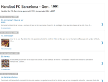 Tablet Screenshot of handbolfcb-91.blogspot.com