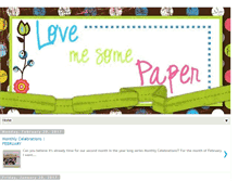 Tablet Screenshot of lovemesomepaper.blogspot.com