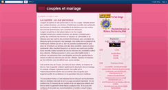 Desktop Screenshot of mariageetcouples.blogspot.com