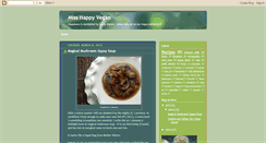 Desktop Screenshot of misshappyvegan.blogspot.com