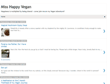 Tablet Screenshot of misshappyvegan.blogspot.com