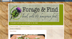 Desktop Screenshot of forageandfind.blogspot.com