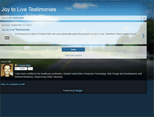 Tablet Screenshot of joytolivetestimonies.blogspot.com