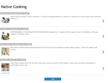 Tablet Screenshot of nativecook.blogspot.com