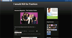 Desktop Screenshot of killerforfashion.blogspot.com