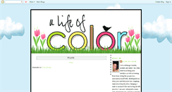 Desktop Screenshot of alifeofcolor.blogspot.com