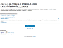 Tablet Screenshot of mueblesacredito.blogspot.com